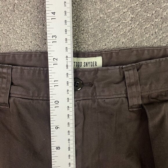 Todd Snyder Pants Men's 32 x 30 Fits 32 x 29 Brown Doubl Knee Workwear Pleated - Picture 9 of 12